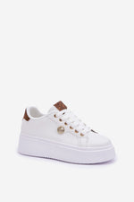 Ella Sneakers til dame til dame fra MS StyleHaven, laget av Viskose; polyester; Polyamid, farge Hvit, størrelse 40, med long ermer, perfekt til casual