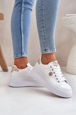 Ella Sneakers til dame til dame fra MS StyleHaven, laget av Viskose; polyester; Polyamid, farge Hvit 2, størrelse 38, med long ermer, perfekt til casual
