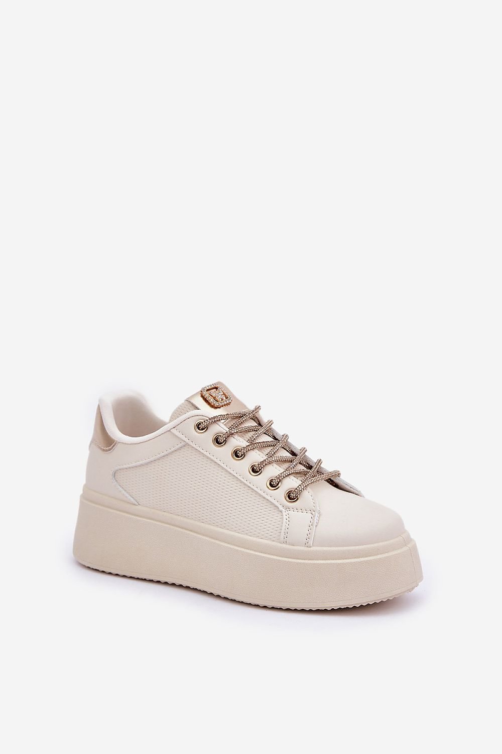 Liora Sneakers til dame - hverdagskomfort til dame fra MS StyleHaven, laget av Viskose; polyester; Polyamid, farge beige, størrelse 37, med long ermer, perfekt til casual