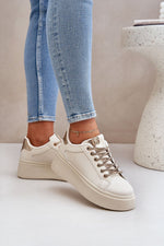 Liora Sneakers til dame - hverdagskomfort til dame fra MS StyleHaven, laget av Viskose; polyester; Polyamid, farge beige, størrelse 38, med long ermer, perfekt til casual