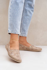 Espadrille - Step in style til dame fra MS StyleHaven, laget av Bomull; polyester, med detaljer i suede, farge beige, størrelse 36, med 45720 ermer, hælhøyde low; flat, skostørrelse 36; 37; 38; 39; 40; 41, perfekt til casual; dress