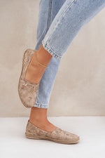 Espadrille - Step in style til dame fra MS StyleHaven, laget av Bomull; polyester, farge beige, størrelse 38, med 45720 ermer, perfekt til casual; dress