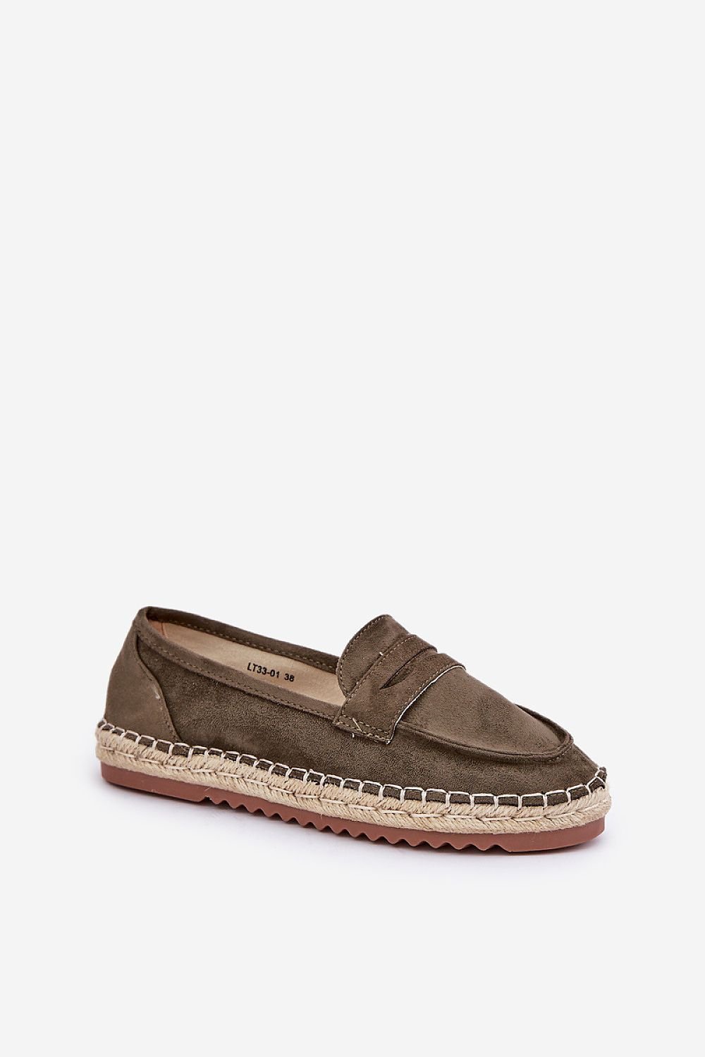 Espadriller i øko-semsket skinn til dame til dame fra MS StyleHaven, laget av Viskose; polyester; Polyamid, farge beige, størrelse 40, med long ermer, perfekt til dress; casual