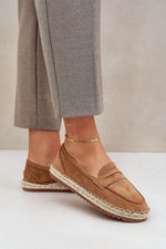 Espadriller i øko-semsket skinn til dame til dame fra MS StyleHaven, laget av Viskose; polyester; Polyamid, farge Grønn, størrelse 36, med long ermer, perfekt til dress; casual
