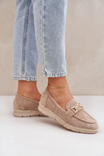Mokkasiner til dame med overdel og gitter - Økosemskede til dame fra MS StyleHaven, laget av Viskose; polyester; Polyamid, farge Svart, størrelse 39, med long ermer, perfekt til dress; casual