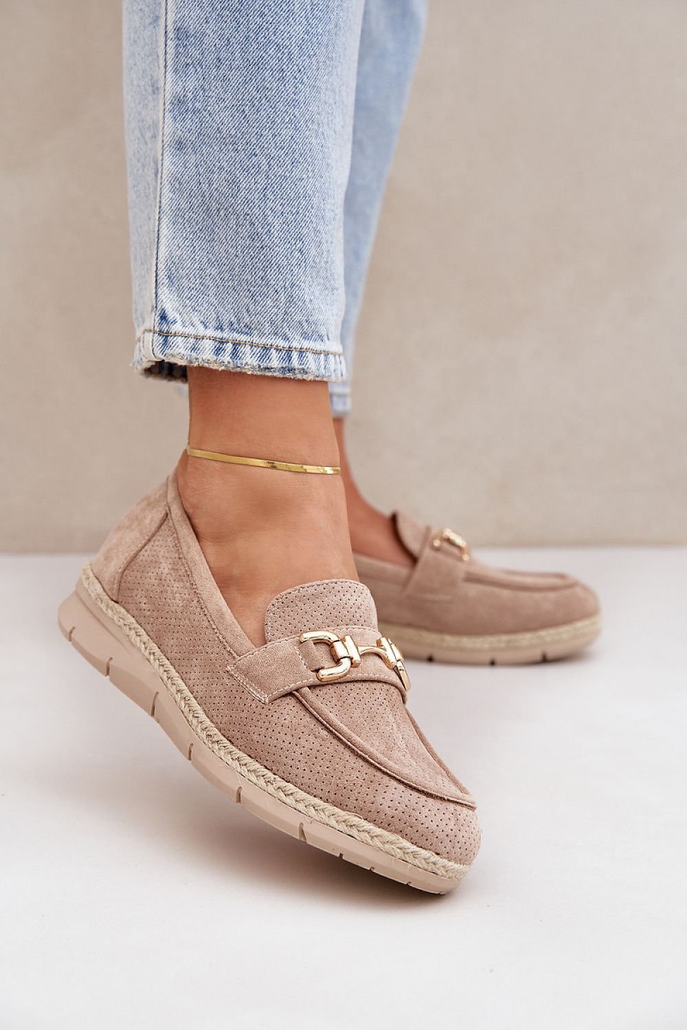 Mokkasiner til dame med overdel og gitter - Økosemskede til dame fra MS StyleHaven, laget av Viskose; polyester; Polyamid, farge Svart, størrelse 41, med long ermer, perfekt til dress; casual
