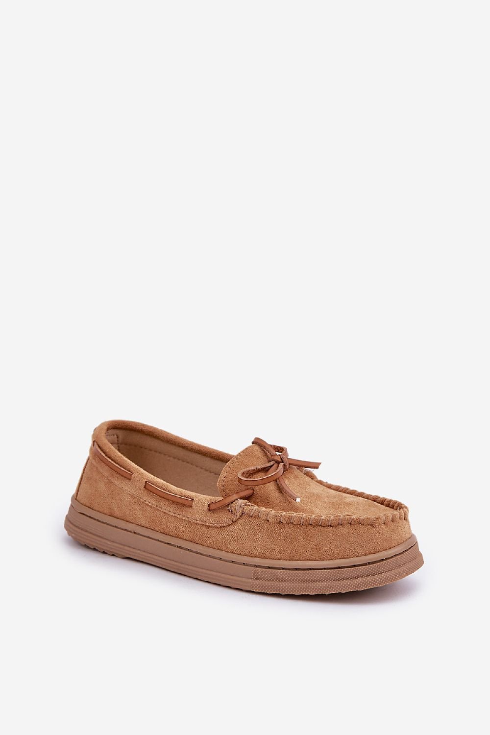 Mokkasiner til dame med sløyfe til dame fra MS StyleHaven, laget av Viskose; polyester; Polyamid, farge Brun, størrelse 37, med long ermer, perfekt til casual; dress