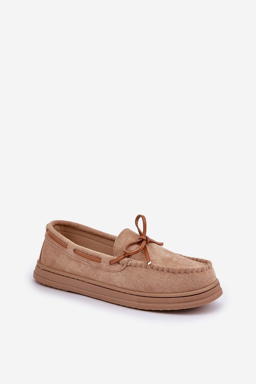 Mokkasiner til dame med sløyfe til dame fra MS StyleHaven, laget av Viskose; polyester; Polyamid, farge Brun, størrelse 40, med long ermer, perfekt til casual; dress