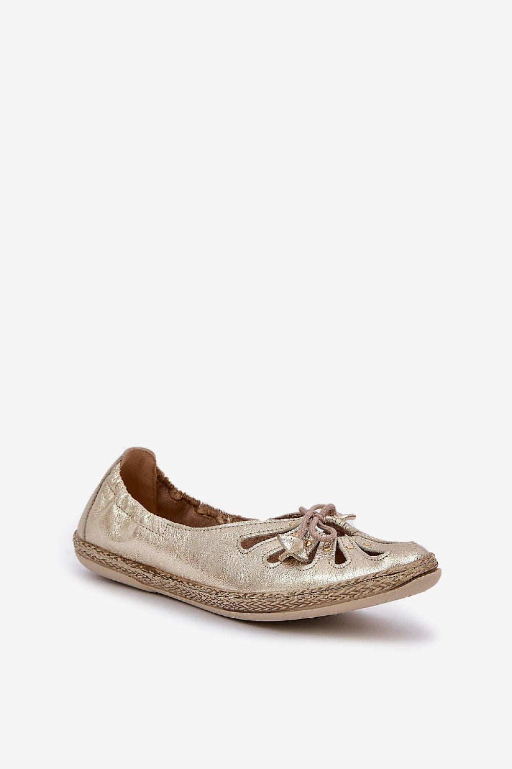 ballerina-sko Step in style til dame fra MS StyleHaven, laget av Bomull; polyester, farge Gul, størrelse 37, med 45720 ermer, perfekt til casual; dress