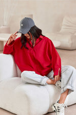 Sienna Plus Size-skjorte – asymmetrisk snitt og klassiske detaljer fra MS StyleHaven, størrelse one-size-fits-all, med long, bukselengde long, kjolelengde mini, kjolestil wrap; a-line