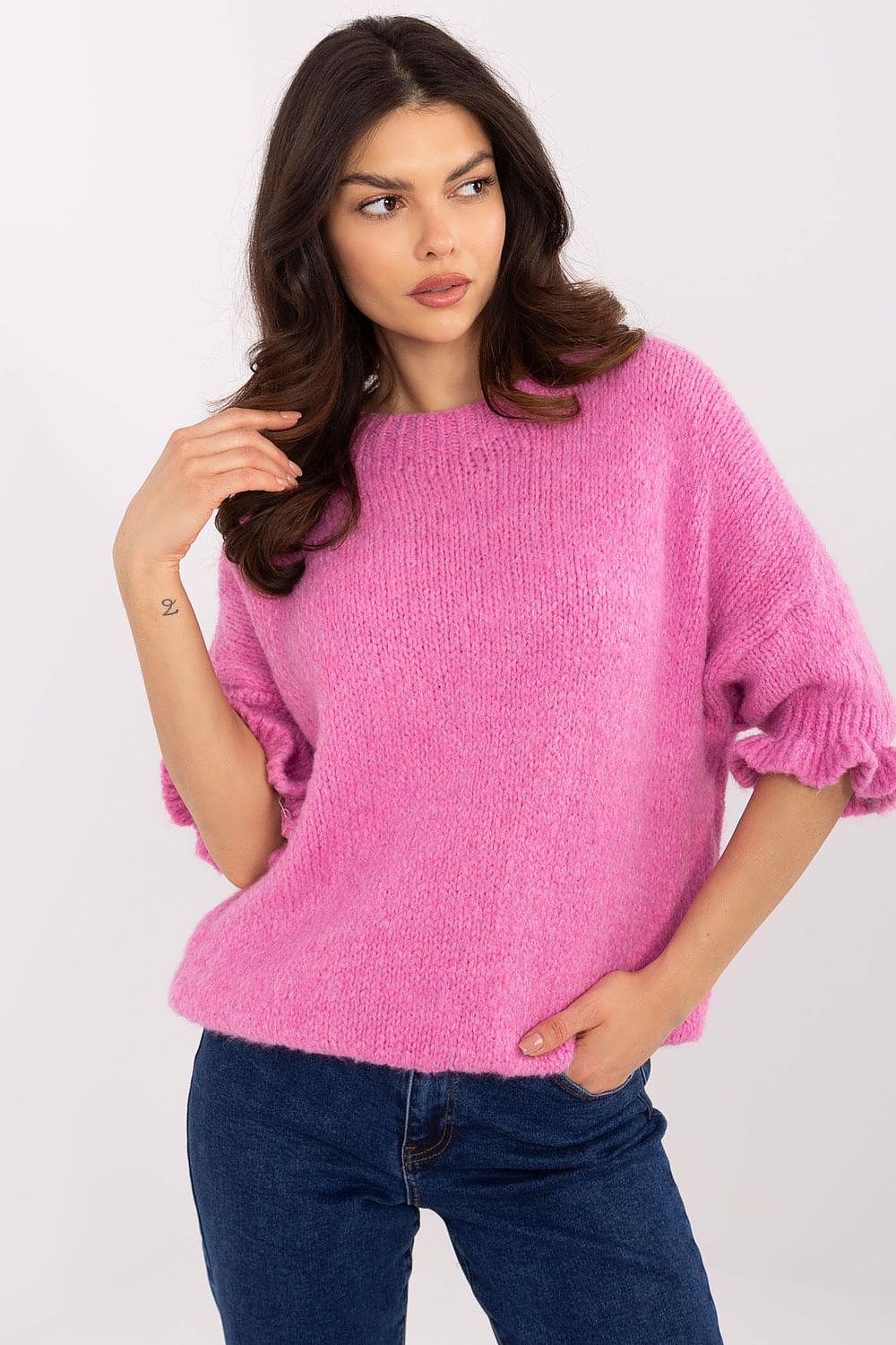 Jumper Italy Moda fra MS StyleHaven, størrelse one-size-fits-all, med short, bukselengde long, kjolelengde midi, kjolestil wrap