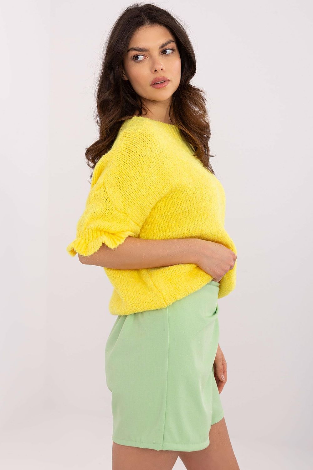 Jumper Italy Moda fra MS StyleHaven, størrelse one-size-fits-all, med short, bukselengde long, kjolelengde midi, kjolestil wrap