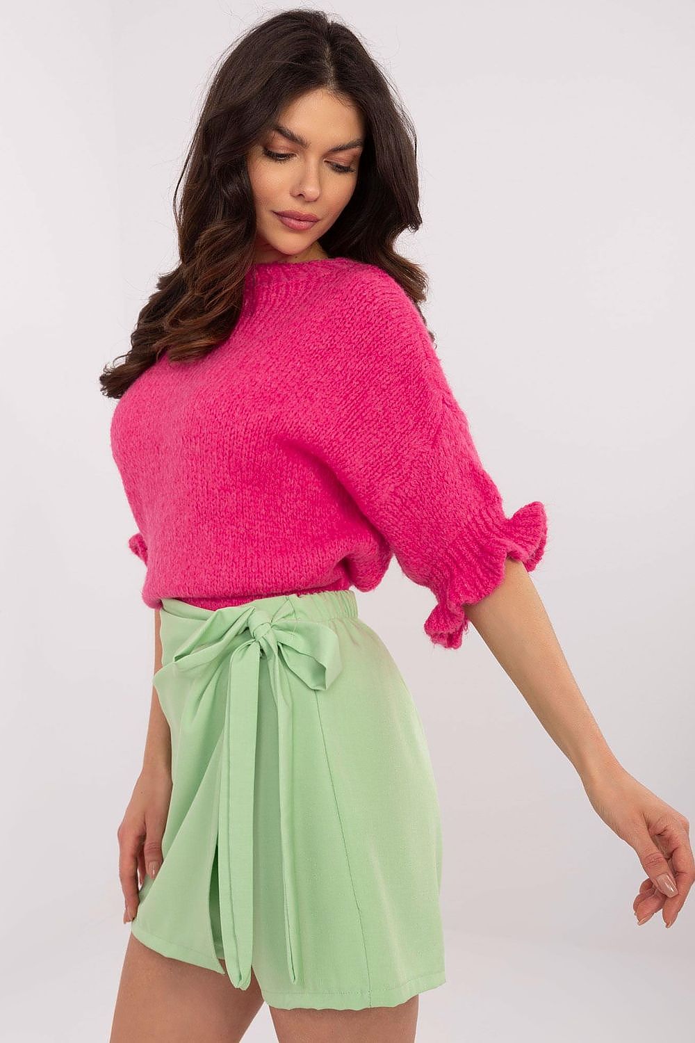 Jumper Italy Moda fra MS StyleHaven, størrelse one-size-fits-all, med short, bukselengde long, kjolelengde midi, kjolestil wrap