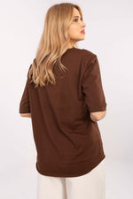 Dame bluse med dyretrykk til dame fra MS StyleHaven, størrelse L, med short, bukselengde long, kjolelengde mini, kjolestil wrap; a-line