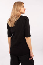 Dame bluse med dyretrykk til dame fra MS StyleHaven, størrelse XL, med short, bukselengde long, kjolelengde mini, kjolestil wrap; a-line