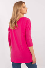 Lang bluse til dame med dyretrykk til dame fra MS StyleHaven, størrelse S, med short, bukselengde long, kjolelengde mini, kjolestil wrap; a-line