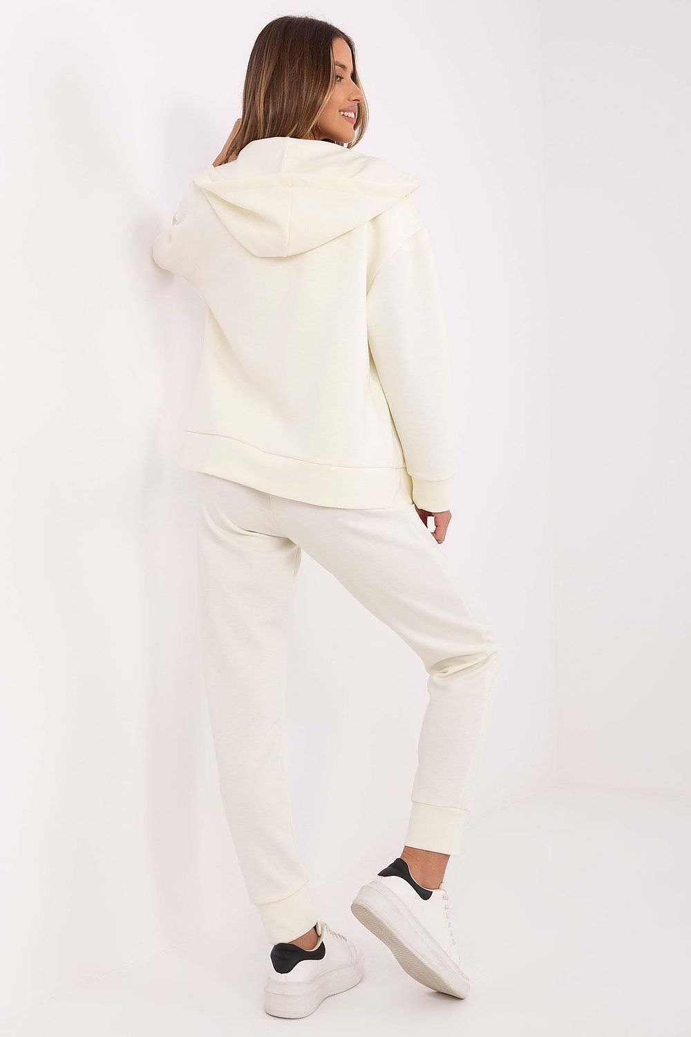 Lakerta 3-delt trenings sett hettegenser til dame til dame fra MS StyleHaven, laget av Bomull; Viskose; polyester; Elastan, farge Grå, størrelse S/M, med short ermer, perfekt til casual; dress