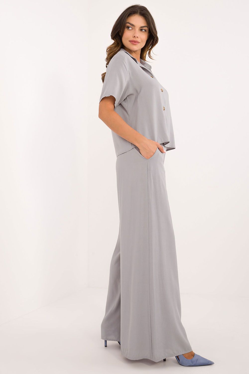 Lakerta Vidde-ben viskosesett til dame til dame fra MS StyleHaven, laget av Viskose, farge Grønn 3, størrelse S/M, med short ermer, perfekt til casual; dress