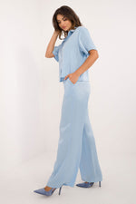 Lakerta Elegant dame Set - Vidde ben til dame fra MS StyleHaven, laget av Bomull; Viskose; Elastan, farge Svart, størrelse S/M, med short ermer, perfekt til casual; dress