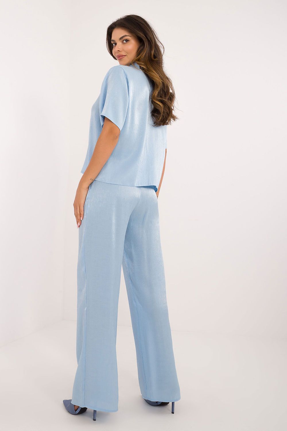 Lakerta Elegant dame Set - Vidde ben til dame fra MS StyleHaven, laget av Bomull; Viskose; Elastan, farge Svart, størrelse S/M, med short ermer, perfekt til casual; dress