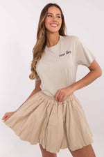 T-skjorte Sublevel til dame fra MS StyleHaven, laget av Bomull, farge Hvit, størrelse XL, med short ermer