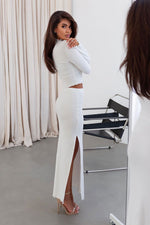 Sett IVON til dame fra MS StyleHaven, laget av Bomull; Elastan-1, farge Brun, størrelse L, med long ermer, perfekt til dress