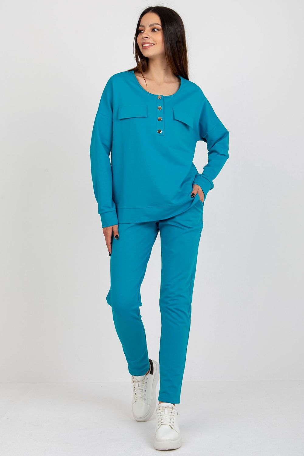 Lakerta moderne Trenings Sett til dame til dame fra MS StyleHaven, laget av Bomull, farge beige 2, størrelse S/M, med short ermer, perfekt til casual; dress