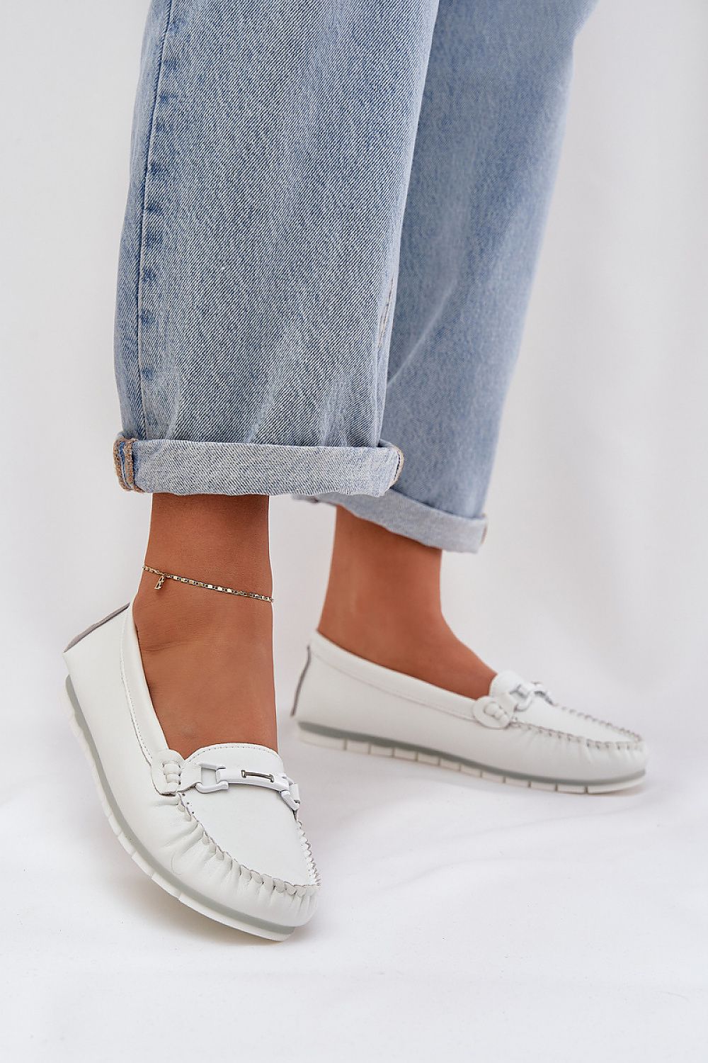 Mocassin Step in Style til dame fra MS StyleHaven, laget av modal-1; Bomull; Elastan, farge Svart, størrelse 36, med 45720 ermer, perfekt til casual