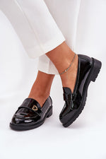 Mocassin Step in Style til dame fra MS StyleHaven, laget av modal-1; Bomull; Elastan, farge Svart, størrelse 38, med 45720 ermer, perfekt til dress