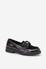 Mocassin Step in Style til dame fra MS StyleHaven, laget av modal-1; Bomull; Elastan, farge Svart, størrelse 37, med 45720 ermer, perfekt til casual; dress
