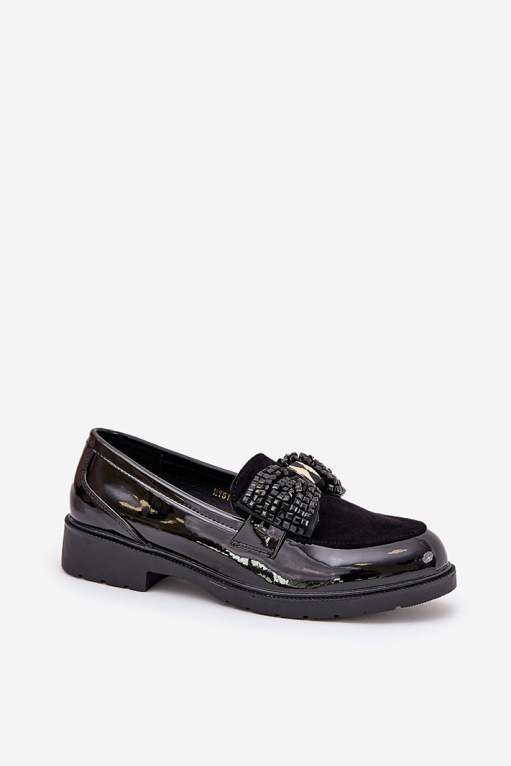 Mocassin Step in Style til dame fra MS StyleHaven, laget av modal-1; Bomull; Elastan, farge Svart, størrelse 37, med 45720 ermer, perfekt til casual; dress