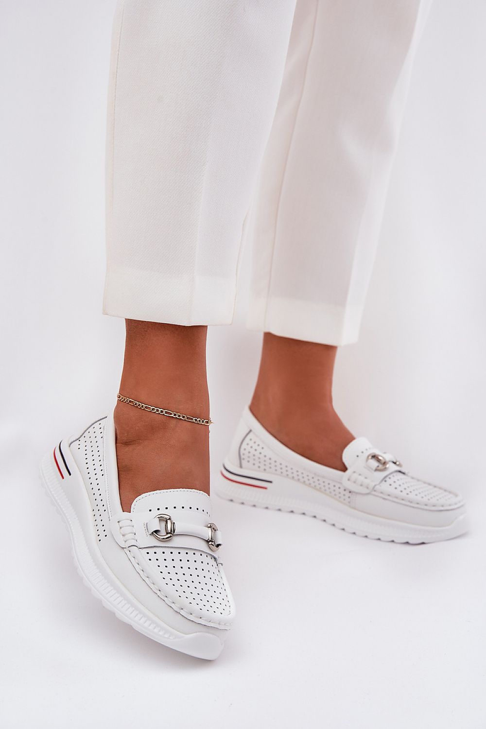 ballerina-sko Step in style til dame fra MS StyleHaven, laget av Bomull; polyester, farge beige, størrelse 39, med 45720 ermer, perfekt til casual; dress