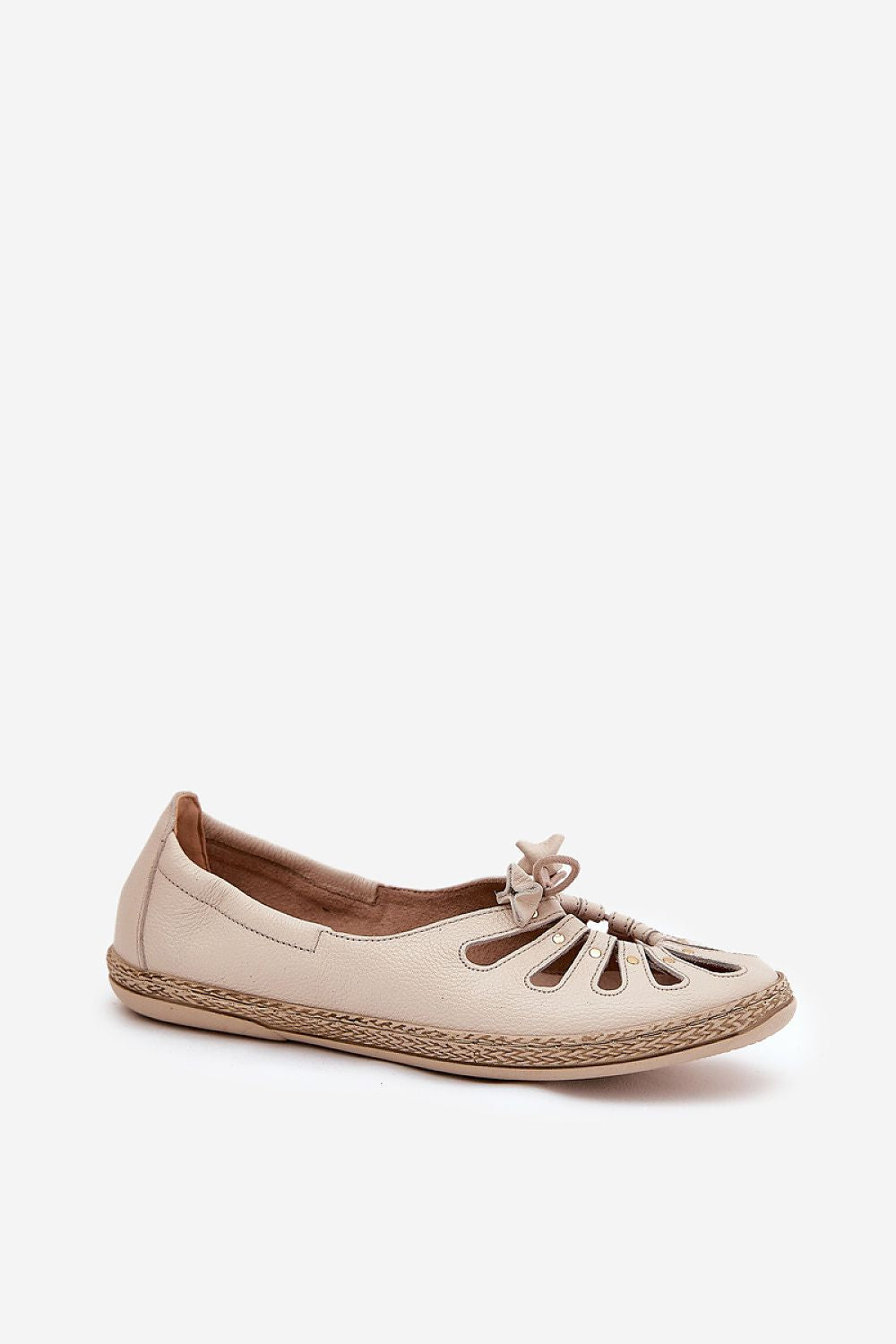 ballerina-sko Step in style til dame fra MS StyleHaven, laget av Bomull; polyester, farge Brun, størrelse 37, med 45720 ermer, perfekt til casual; dress