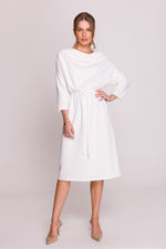 Dagkjole Stylove til dame fra MS StyleHaven, laget av Bomull; modal, farge beige, størrelse L/XL, med lang ermer, perfekt til casual; dress