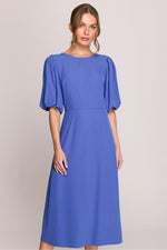 Dagkjole Stylove til dame fra MS StyleHaven, laget av polyester; Elastan-1, farge Grønn, størrelse L, med 3-4; short ermer, perfekt til casual; dress
