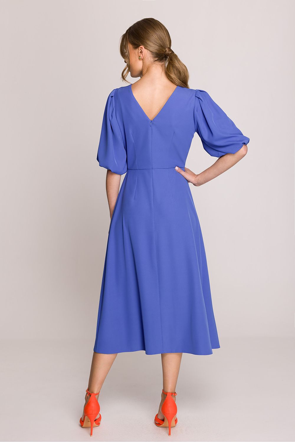 Dagkjole Stylove til dame fra MS StyleHaven, laget av polyester; Elastan-1, farge Rosa, størrelse s, med 3-4; short ermer, perfekt til casual; dress