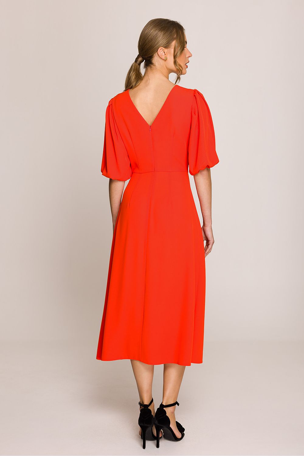 Dagkjole Stylove til dame fra MS StyleHaven, laget av polyester; Elastan-1, farge Blå 2, størrelse s, med 3-4; short ermer, perfekt til casual; dress