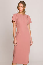 Dagkjole Stylove til dame fra MS StyleHaven, laget av polyester; Elastan-1, farge Grønn, størrelse M, med short ermer, perfekt til casual; dress