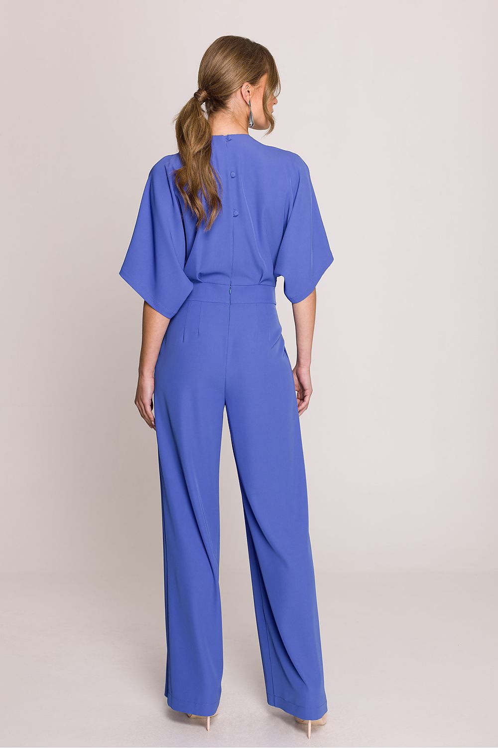 Jumpsuit / Stylove til dame fra MS StyleHaven, laget av polyester, farge Rosa, størrelse s, med short ermer, perfekt til casual; dress