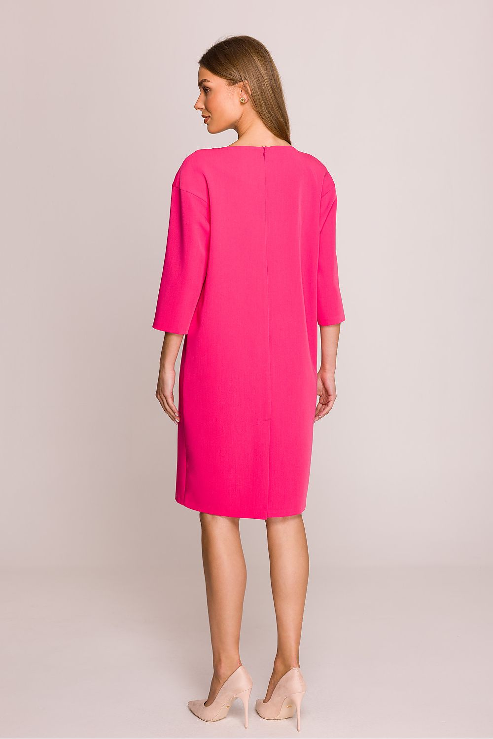 Dagkjole Stylove til dame fra MS StyleHaven, laget av polyester; Viskose, farge Rosa, størrelse M, med lang ermer, perfekt til casual; dress