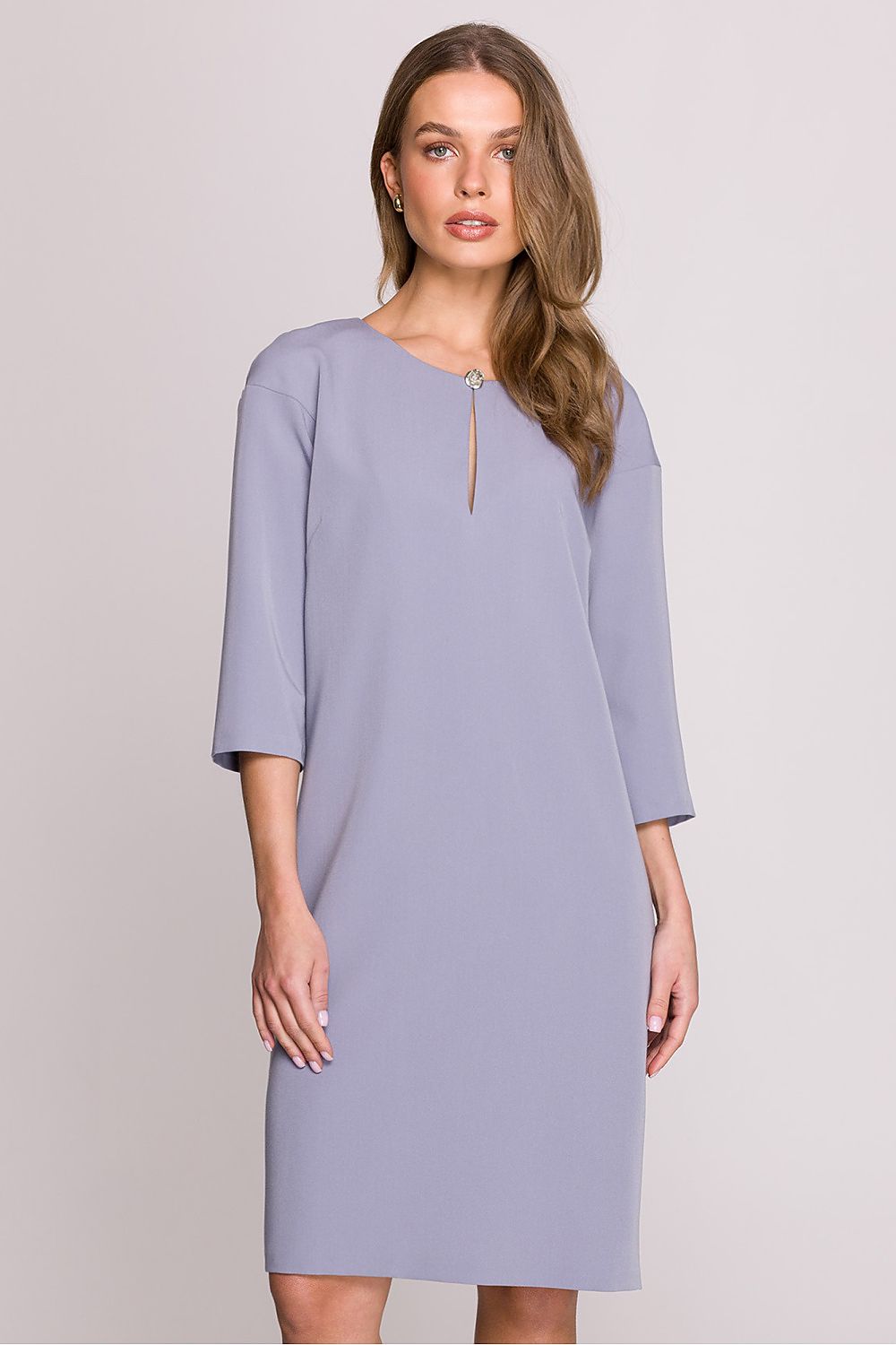 Dagkjole Stylove til dame fra MS StyleHaven, laget av polyester; Viskose, farge Rød, størrelse s, med lang ermer, perfekt til casual; dress