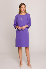 Dagkjole Stylove til dame fra MS StyleHaven, laget av polyester; Viskose, farge Rød, størrelse XXL, med lang ermer, perfekt til casual; dress
