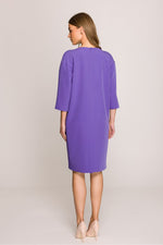 Dagkjole Stylove til dame fra MS StyleHaven, laget av polyester; Viskose, farge Grå, størrelse s, med lang ermer, perfekt til casual; dress