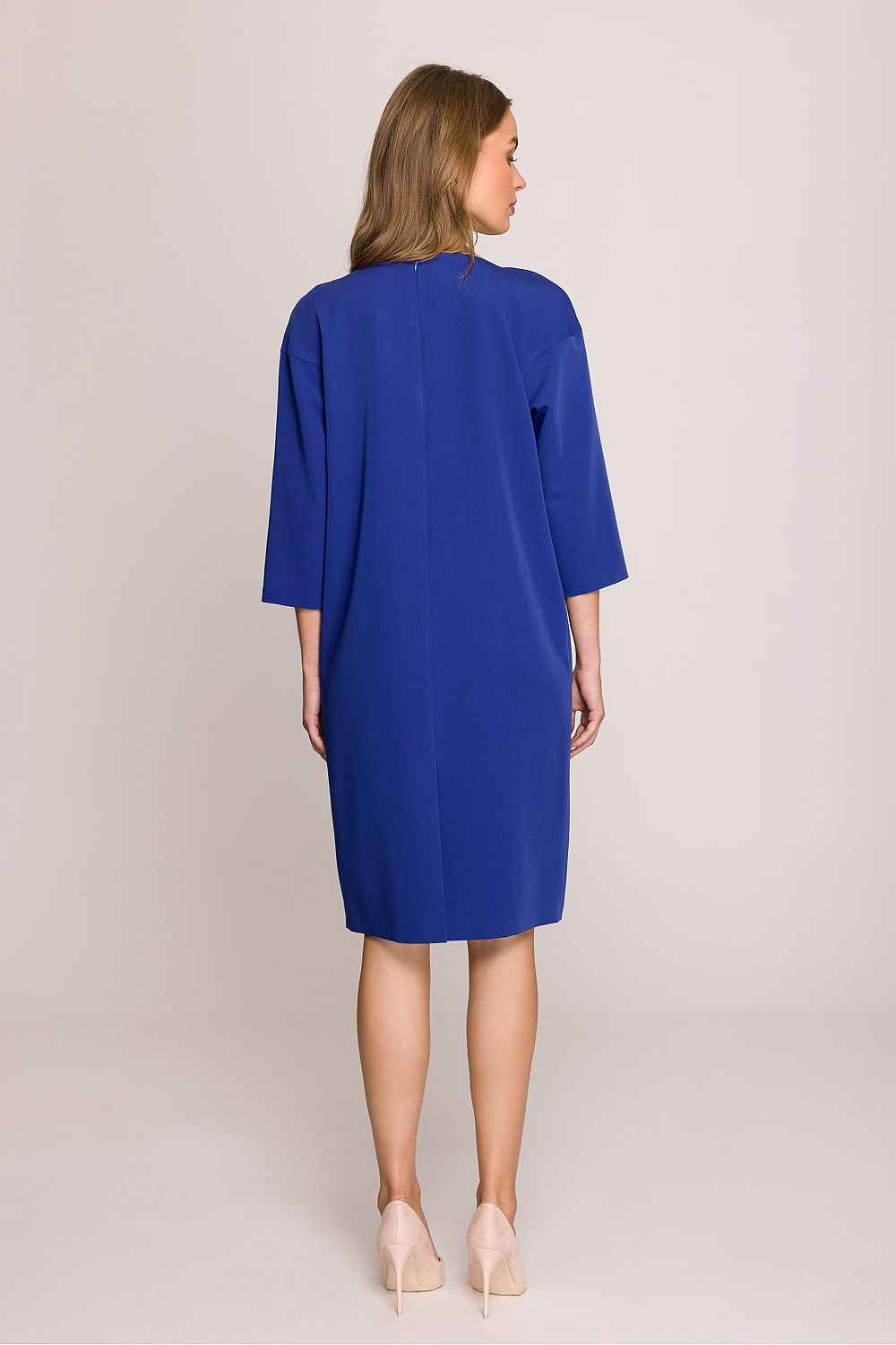 Dagkjole Stylove til dame fra MS StyleHaven, laget av polyester; Viskose, farge Grå, størrelse L, med lang ermer, perfekt til casual; dress