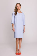 Dagkjole Stylove til dame fra MS StyleHaven, laget av polyester; Viskose, farge Grå, størrelse XXL, med lang ermer, perfekt til casual; dress