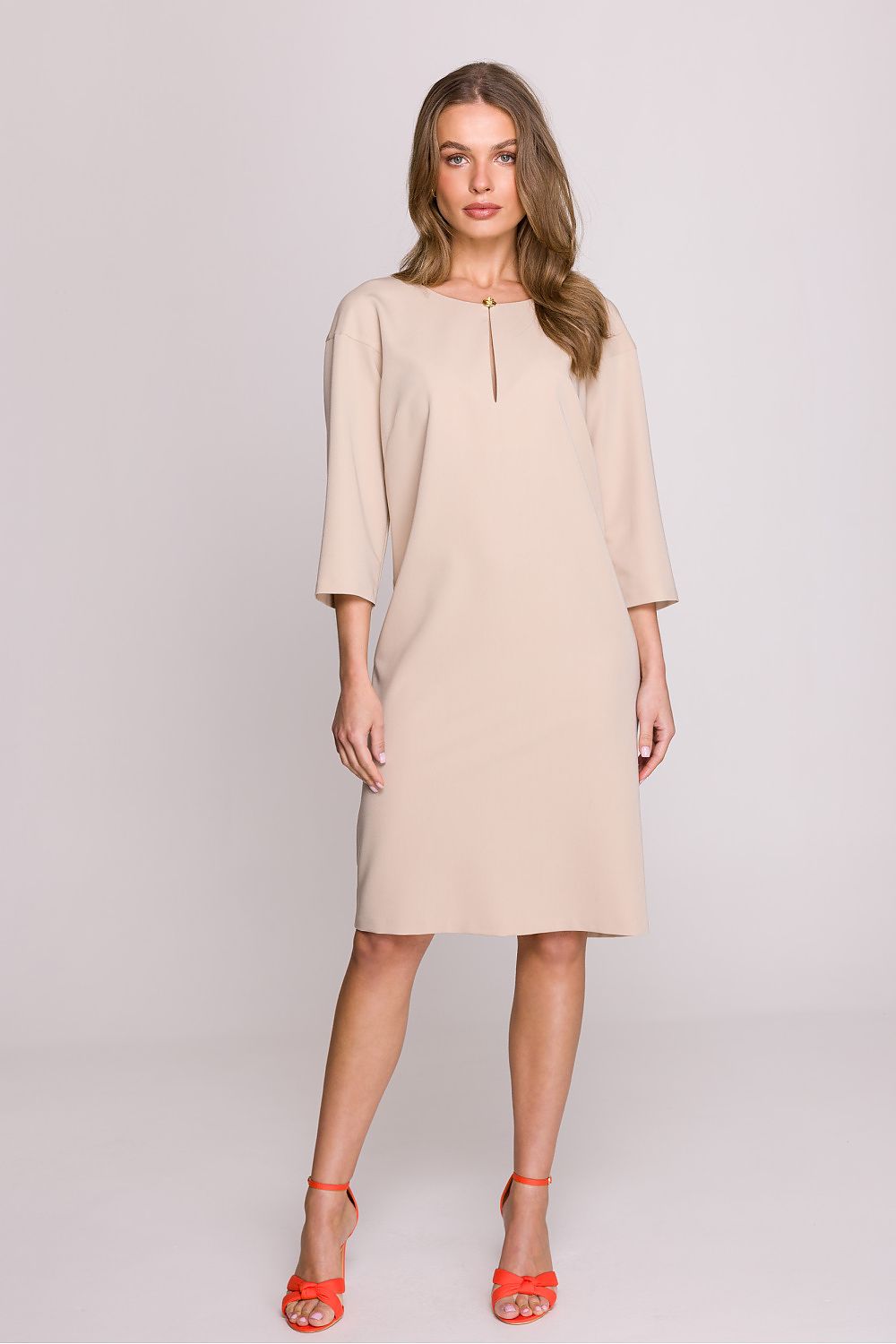 Dagkjole Stylove til dame fra MS StyleHaven, laget av polyester; Viskose, farge Fiolett, størrelse L, med lang ermer, perfekt til casual; dress