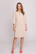 Dagkjole Stylove til dame fra MS StyleHaven, laget av polyester; Viskose, farge Fiolett, størrelse L, med lang ermer, perfekt til casual; dress