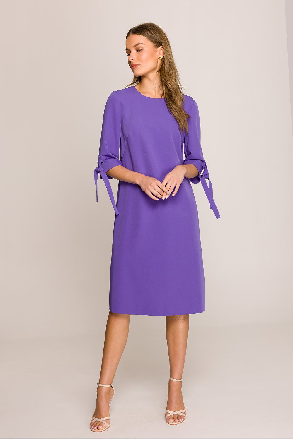 Dagkjole Stylove til dame fra MS StyleHaven, laget av polyester; Viskose, farge Rød, størrelse L, med short; 3-4 ermer, perfekt til casual; dress