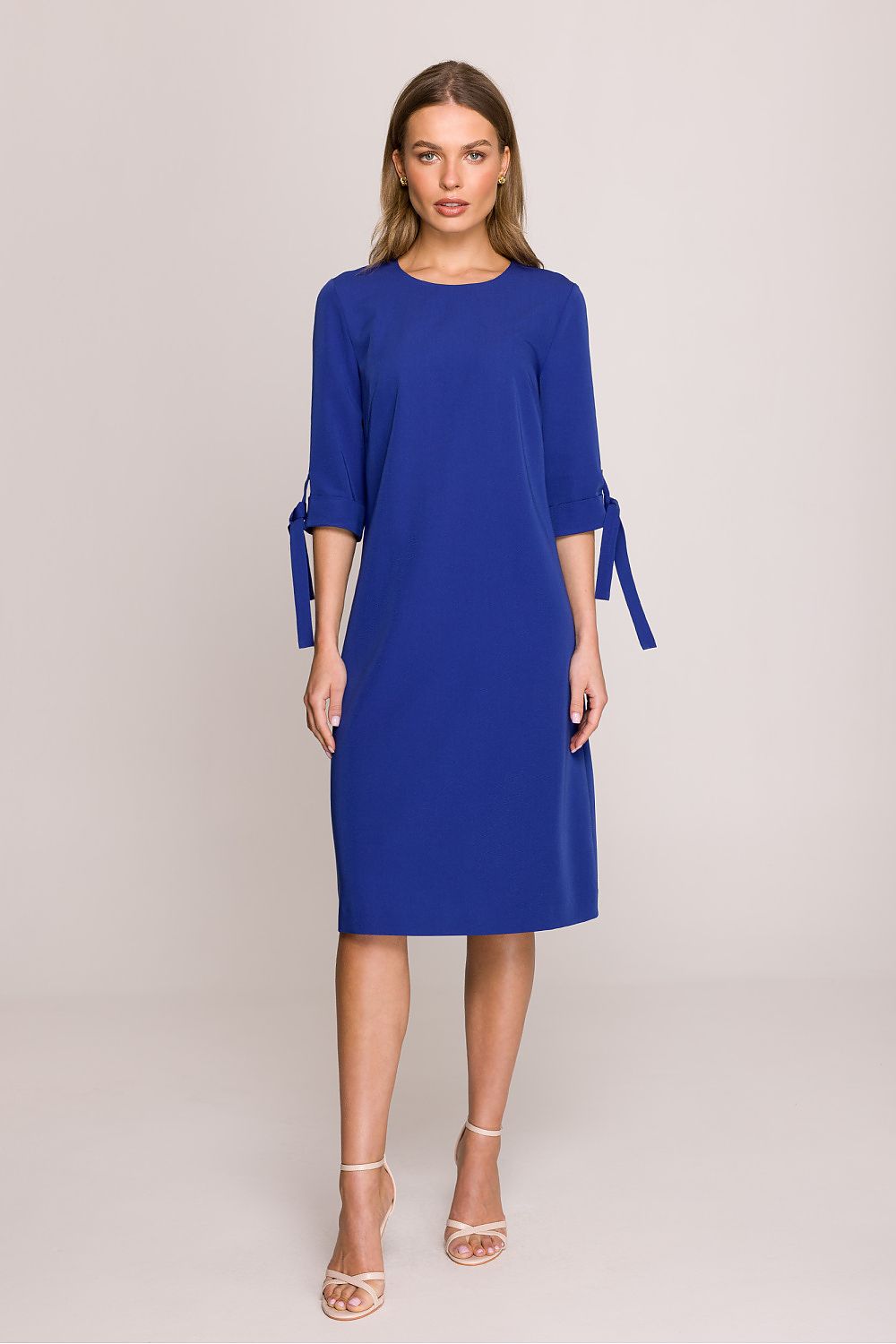 Dagkjole Stylove til dame fra MS StyleHaven, laget av polyester; Viskose, farge Grå, størrelse s, med short; 3-4 ermer, perfekt til casual; dress