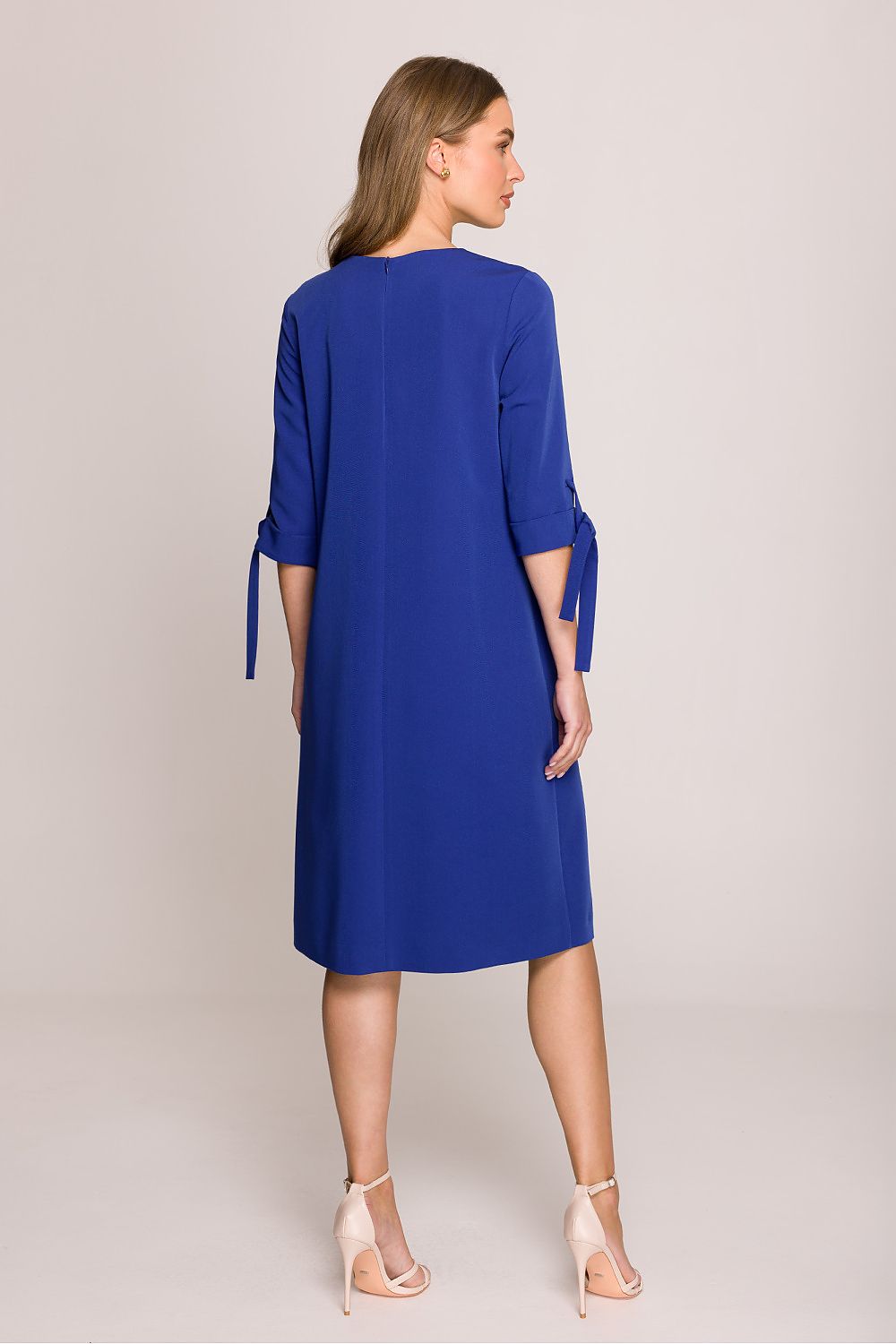 Dagkjole Stylove til dame fra MS StyleHaven, laget av polyester; Viskose, farge Grå, størrelse M, med short; 3-4 ermer, perfekt til casual; dress